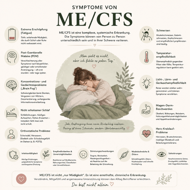 Symptome von ME/CFS